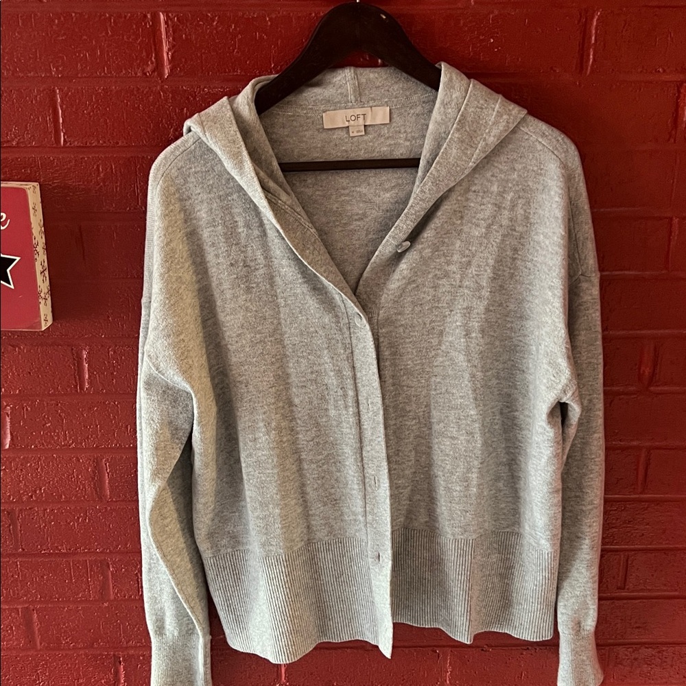 LOFT Heather Gray Women's Cardigan